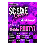 Invitation de fête d'anniversaire de la Reine de s