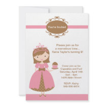 Invitation de fête d'anniversaire de princesse