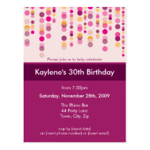 INVITATION DE FÊTE D'ANNIVERSAIRE : : discotek 2 Carte Postale