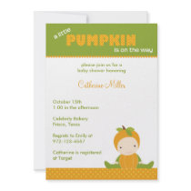 Invitation de fête de naissance d'automne