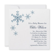 Invitation de fête de naissance de charme d'hiver