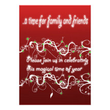 Invitation de fête de Noël
