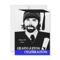 Invitation de fête de remise des diplômes d'insert