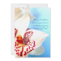 Invitation de fiançailles d'orchidée