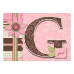 Invitation de fille de G