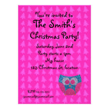 Invitation de hibou d'arbre de Noël