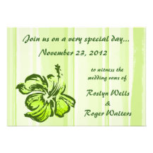 Invitation de ketmie d'aquarelle
