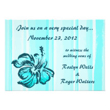 Invitation de ketmie d'aquarelle
