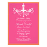 Invitation de lustre de roses indien et d'orange