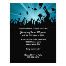 Invitation de maison ouverte d'obtention du diplôm