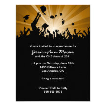 Invitation de maison ouverte d'obtention du diplôm