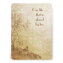 Invitation de mariage d'automne