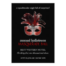 Invitation de mascarade de Halloween