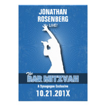 Invitation de Mitzvah de barre de vedette du rock  invitations