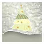 Invitation de papier d'arbre de Noël