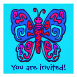 Invitation de papillon de mod