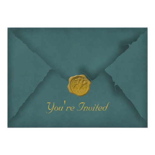 Invitation de partie de bleu de paon