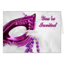 Invitation de partie de costume carte de vœux