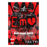 Invitation de partie de fille d'Emo