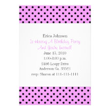 Invitation de partie de point de polka de papillon