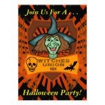 Invitation de partie de sorcière de Halloween