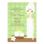 Invitation de partie de spa