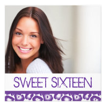Invitation de partie de sweet sixteen