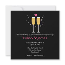 Invitation de partie d'engagement de pain grillé d