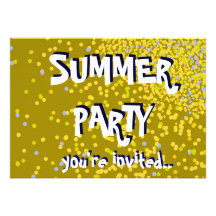 Invitation de partie d'été