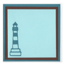 invitation de phare de plage
