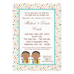 invitation de pièce d'anniversaire de JUMEAU de l'