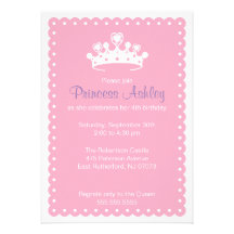 Invitation de princesse héritière