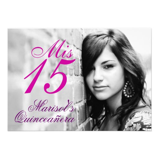 Invitation de Quinceañera