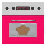 Invitation de recette de petit pain de bébé (rose)