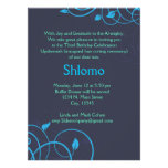 Invitation de remous de bleu et de vert