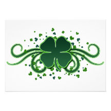 Invitation de remous de shamrock du jour de St Pat