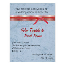 Invitation de répétition de mariage de charme de p