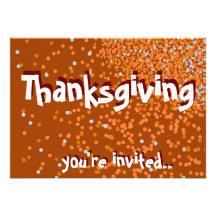 Invitation de thanksgiving