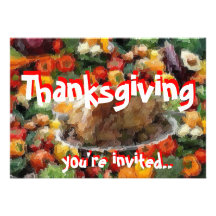 Invitation de thanksgiving