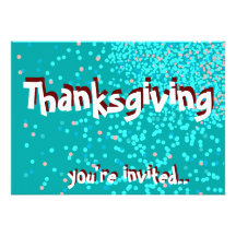 Invitation de thanksgiving