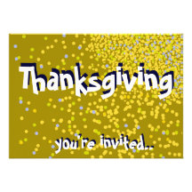 Invitation de thanksgiving