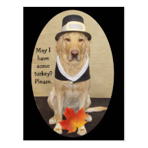 Invitation de thanksgiving carte postale