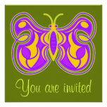 Invitation de tourbillonnement de papillon