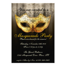 Invitation d'or de fantaisie de célébration de par