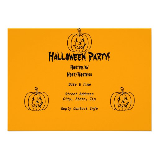 Invitation éffrayante de partie de Halloween