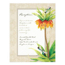 Invitation élégant de réception de libellule du Fr