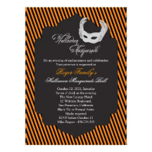 Invitation élégante de boule de mascarade de Hallo