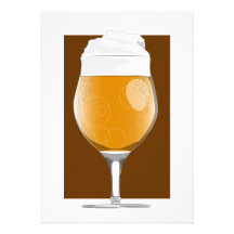 Invitation en verre de bière 2