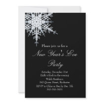 Invitation excentrée de Snowy White de nouvelle an