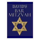 Invitation faite sur commande de Mitzvah de barre Carte De Vœux